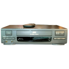 JVC VCR w/ Remote HR-J410U Hi-Spec Drive Video Cassette Recorder |TESTED| WORKS