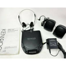 Kenwood DPC-141 Portable CD Player w Sony Speakers SRS-17 Adapter Manual Works!