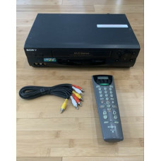 Sony SLV-N55 VCR With Remote 4 Head Hi-Fi VHS Player Video Cassette Recorder