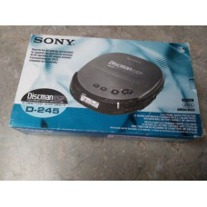 Vintage SONY Discman ESP CD Compact Player D-245 In Box 120V Original TESTED