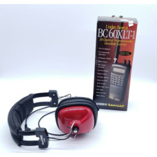 Uniden Bearcat BC60XLT-1 Scanner Black & (Used) RaceTRAC RT-40 Headphones