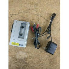 Vintage Sony Walkman WM-4 Stereo Cassette Tape Player &Power Cord - PARTS REPAIR